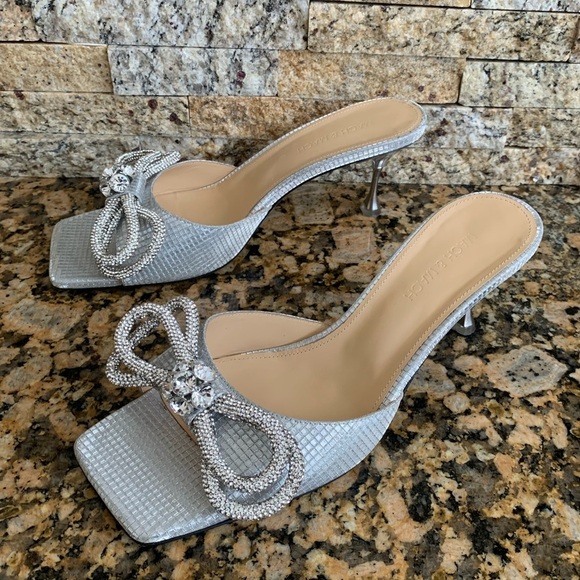 MACH & MACH Double Bow Slide Sandal - Picture 4 of 8